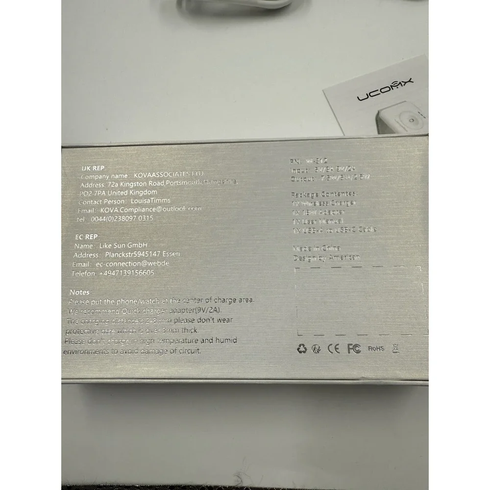 UCOMX Nano 3 in 1 Wireless Charger for iPhone,Magnetic Foldable 3 in‎ 1 Charging